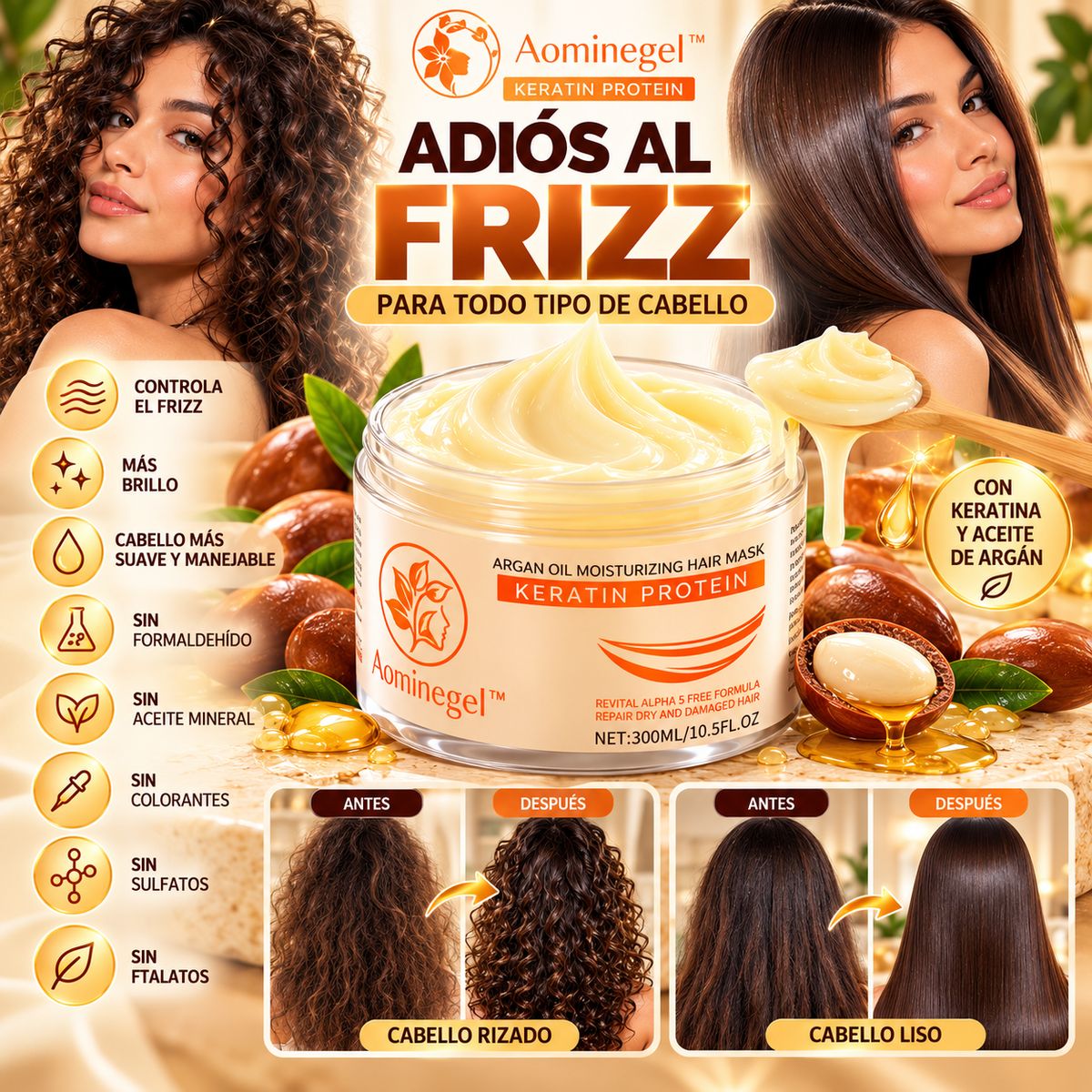 AOMINE GEL ANTI FRIZZ
