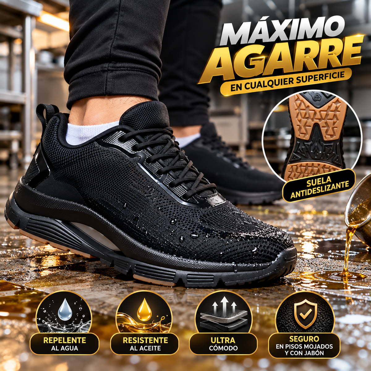Zapatos AntiSlip