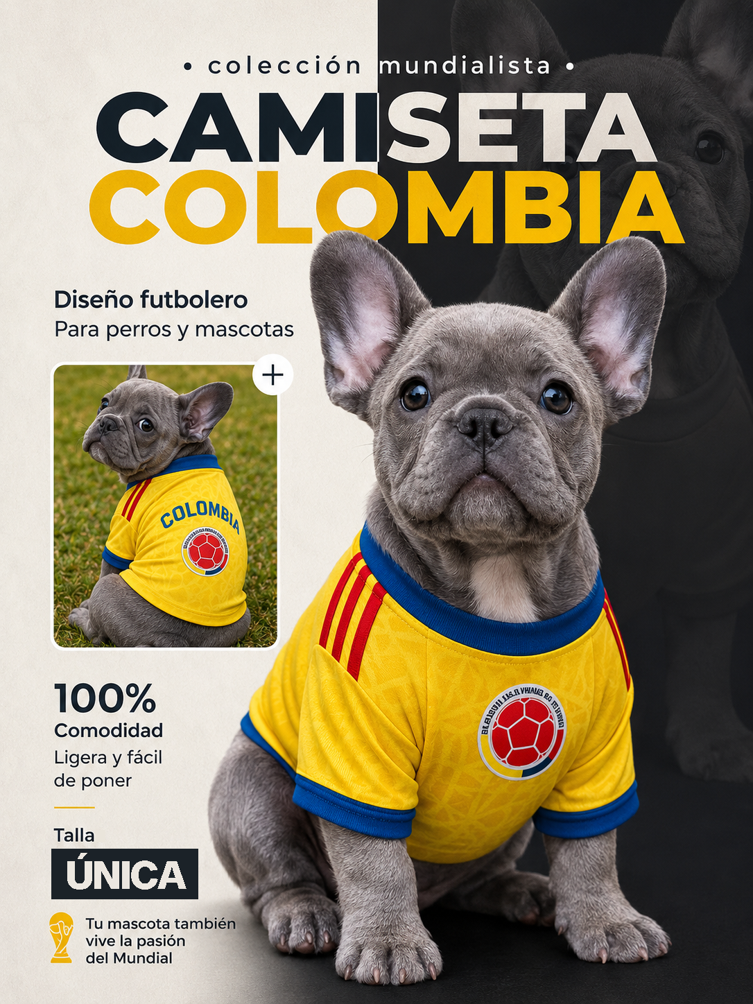 Camisa de Colombia para Mascotas